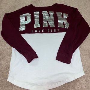 victoria secret pink sweater oversized